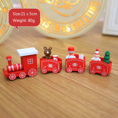 

〖Follure〗Christmas Decorations Christmas Woods Small Train Children Kindergarten Festive