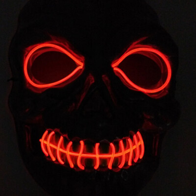 

Drop Shipping Light Emitting Mask Custom Halloween Cold light Line V light-emitting Mask Creative Flash Masks