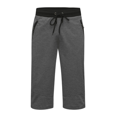 

Tailored Mens Casual Summer Joggers Solid Pocket Drawstring Zipper Short Pants Trouser