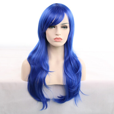 

〖Follure〗70cm Womens Heat Resistant Hair Blonde Long Curly Full Wig