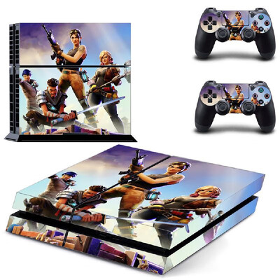 

Removable PS4 Skin Game Machine Accessories Stickers PVC Material No Air Bubbles Two Controllers Sticker