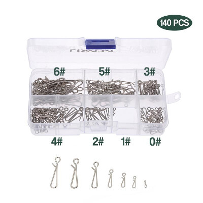 

140Pcs Mixed Stainless Steel Fishing Snaps Set Fishing Line Bait Connectors Carp Fishing Accessories