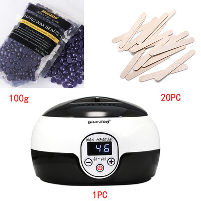 

〖Follure〗Hair Removal Bean Wiping Sticks Hot Wax Warmer Heater Pot Depilatory Set