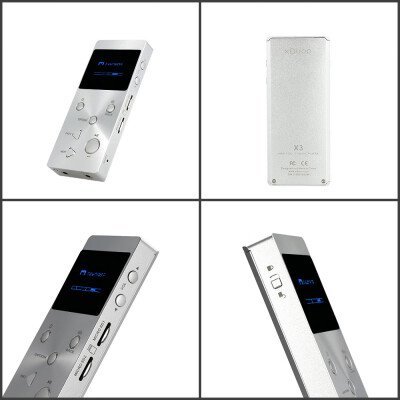 

Mini XDUOO X3 HI-FI Music Player JZ4760B Chip 24bit192khz HD format Audio Player Lossless Music Player Silver Supports MP3 WMA A