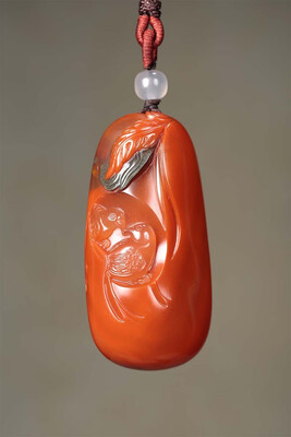 

WANYANSHAOHUA South red agate jewelry accessories 14640-8078