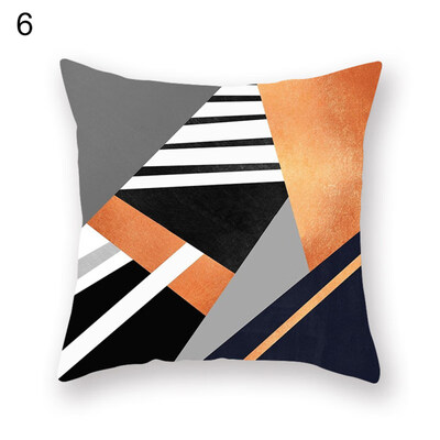

Line Triangle Geometric Pattern Pillow Cover Cushion Case Home Car Sofa Decor