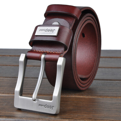 

JP belt leather belt casual denim Korean version of the wild mens first layer leather belt