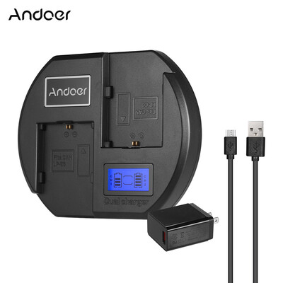 

Andoer Fast Charger Dual-channel Camera Battery Charger with
