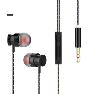 

Portable In-Ear Wired Earphones 35mm Stereo Sport Headset For SmartphonePCLaptop
