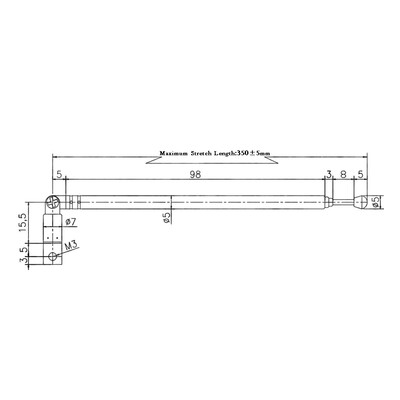 

Telescopic FM Radio Antenna 4 Sections Antenna 360° Rotatable