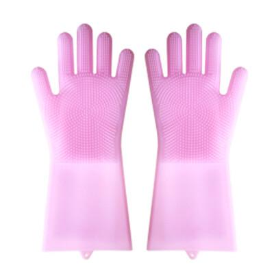 

Siaonvr Magic Reusable Silicone Gloves Cleaning Brush Scrubber Gloves Heat Resistant PK