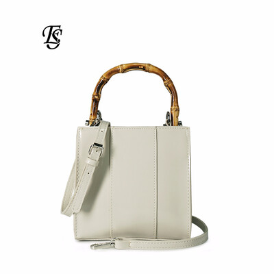 

ESHUNFA 2019 nueva moda sección de bambú simple para mujer bolso de charol color sólido hombro Messenger bag ES1338 4312