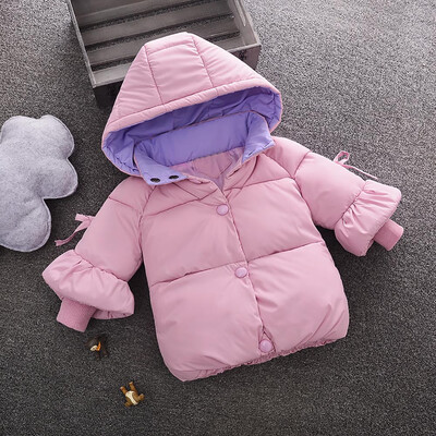 

Children Girl Winter Warm Coats Jacket Kid Zipper Thick Hoodie Outerwear Clothes