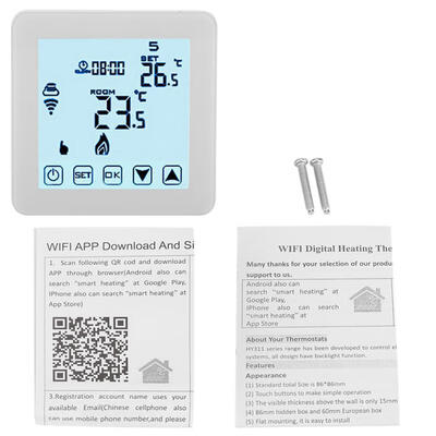 

Greensen Smart WIFI Programmable Heating Thermostat Digital LCD Wirless Temperature Controller White