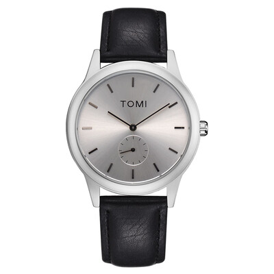 

TOMI brand single eye belt watch high-end business quartz watch