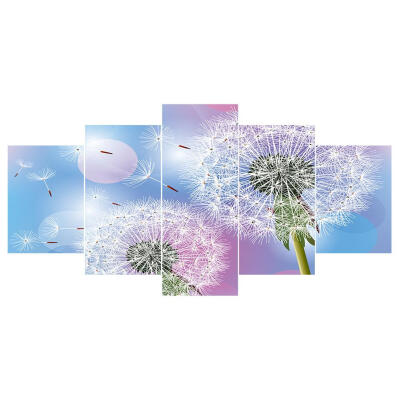 

5pcs 5D DIY Full Drill Diamond Painting Dandelion Cross Stitch Mosaic Kit