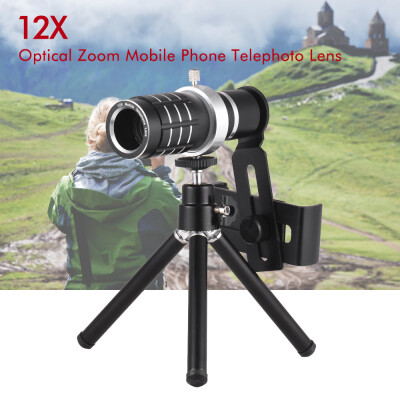 

18X Optical Zoom Mobile Phone Telephoto Lens with Tripod for iPhone Samsung HTC Nokia Sony Black