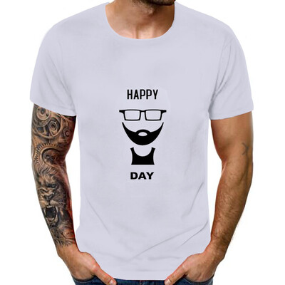 

Toponeto Mens Summer New Style 3D Printed Short Sleeves Fashion Comfort Blouse Top
