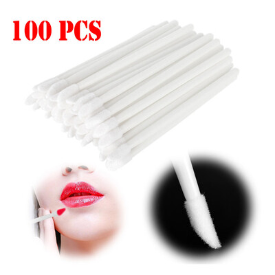 

〖Follure〗100pcs Disposable MakeUp Lip Brush Lipstick Gloss Wands Applicator Make Up Tool