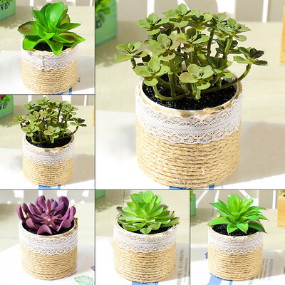 

Artifical Simulation Fake Mini Succulents Potted Plant Flower Home Office Decor