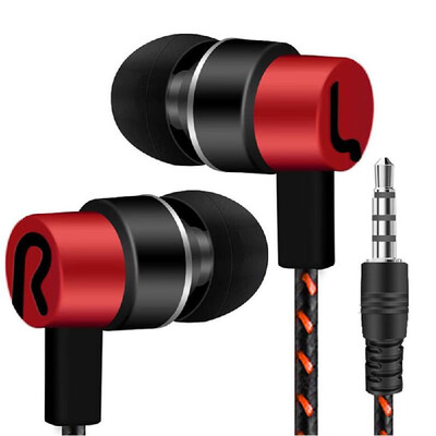 

Explosion models braided wiring in-ear plating headset mobile phone MP3 universal creative gifts cross-border headphones wholesale