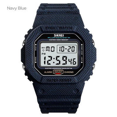 

SKMEI Mens Digital Sports Watch Waterproof Tactical Wristwatch With LED Backlight