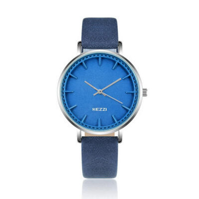

KEZZI Brand Fashion Leather Men Watches Simple Casual Male Quartz Wristwatches