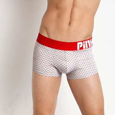 

Tailored Pink Hero Fashion Printed Rack Cotton Short Flat Angle Sexy Flat Angle Underwear