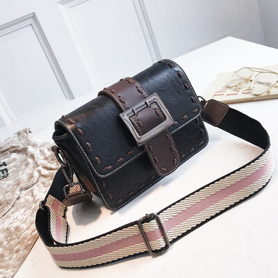 

Ins Super Fire Bag Women 2019 New Tide Korean Retro Womens Bag Small Square Bag Broadband Joker Single Shoulder Messenger Bag