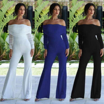 

New Fashion Lady strap wide legs Bodycon Boho Jumpsuit Romper Trousers Clubwear