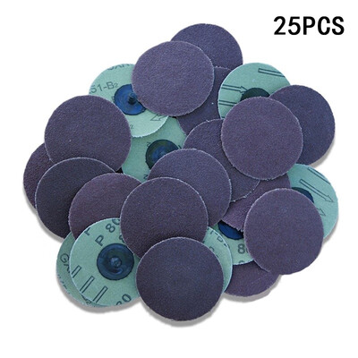 

25PC 3" INCH ROLOC DISCS 80 GRIT R TYPE SANDING ABRASIVE ROLL LOCK COARSE - NEW