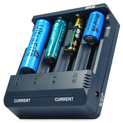 

Opus BT - C1000 Digital 4 Slots Charger Compatible with Li-ion NiCd NiMh Batteries