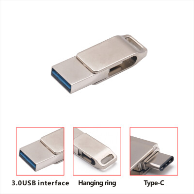 

Type-C USB 30 Dual Plug Pen Drive High Speed Flash Drive 64GB Capacity Memory Stick Smart Phone U Disk