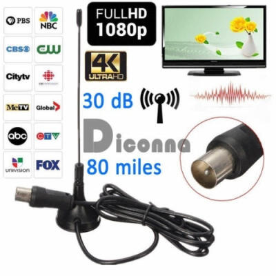 

Digital 5DBi DVB-T TV Antenna Freeview Aerial HDTV Strong Signal Booster nb7