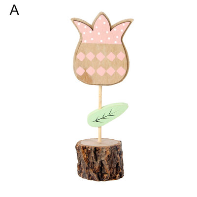 

Wooden Easter Artificial Flower Button Bonsai Desktop Ornament Gift Home Decor