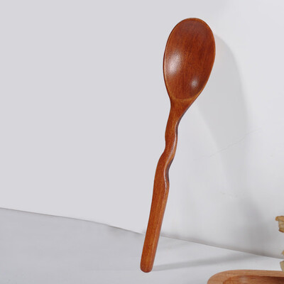 

Toponeto Wooden Spoon Fork Bamboo Kitchen Cooking Utensil Tools Soup-Teaspoon Tableware
