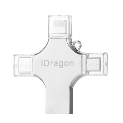 

USB20 128G OTG 4-In-1 Type-C Thumb Drive Flash Drive Memory Stick For AndroidiPhonePCs