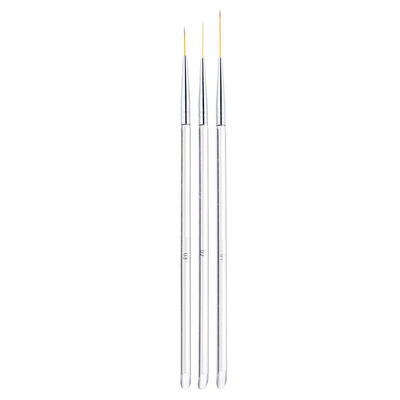 

3pcs Transparent Rod Nail Art Pen Drawing UV Gel Pen Manicure Tools Set