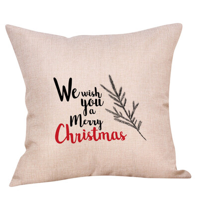 

Siaonvr Christmas Throw Pillow Cover Pillowcases Decorative Sofa Cushion Cover