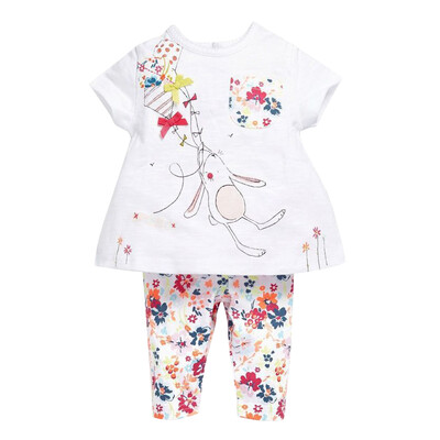

Kids Child Girls Letter Print T-shirt Tops Pants Leggings Clothes Outfit