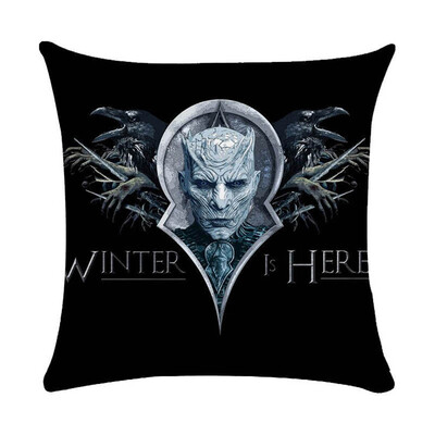 

18" Square Game of Thrones Cotton Linen Home Decorative Throw Pillow Case Cushion Cover 45cm45cm