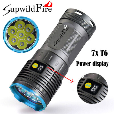 

Saidsome Supwildfire 16000LM 7 x XM- T6 LED Power & Mode Digital Display Flashlight flashlight lamp