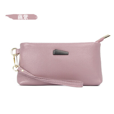 

The first layer of leather 2019 new wallet female long section leather multi-function simple zipper clutch bag mobile phone bag wallet
