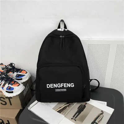 

Ins style schoolbag female Korean version of high school students take a large capacity simple Mori computer bag double shoulder b