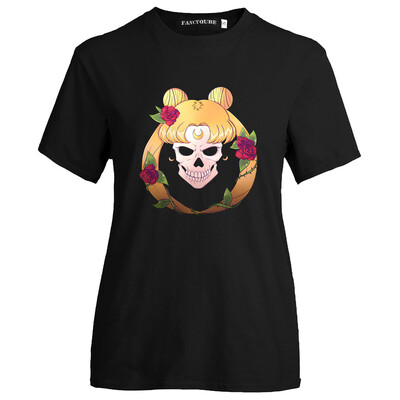 

Yiweikj Sailor Moon Tshirt Usagi hotaru Face Graphic Tees