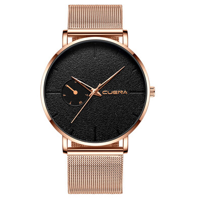 

Gobestart Fashion Stainless Steel Men Military Sport Date Analog Quartz Wrist Watch