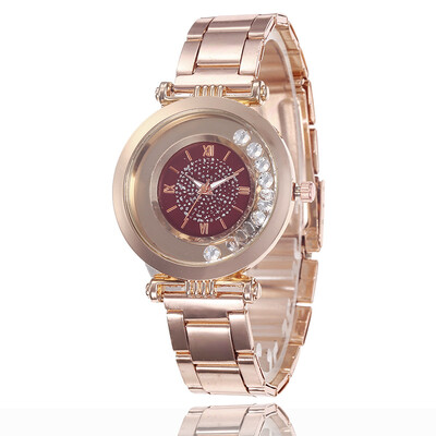 

Fashion watch popular diamond digital watch new starry steel belt ladies student quartz watch