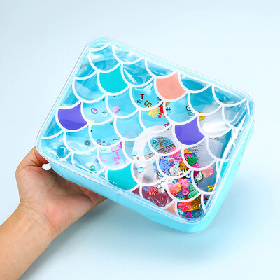 

〖Follure〗Fish Scal Transparent Portable Makeup Cosmetic Toiletry Travel Wash Toothbrush P