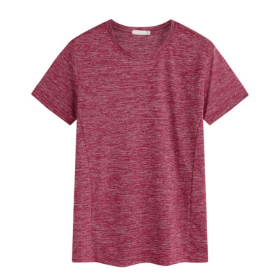 

Toponeto Mens New Outdoor Quick-Drying Sports T-Shirt In Summer Exercise Fitness Blouse