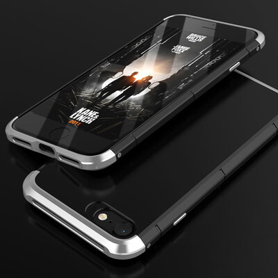 

Luxury Case For iPhone 8 8 Plus Case 360 Full Protection 3 in 1 Aluminum Metal PC Hard Hybrid Slim Back Cover For iPhone 8 Case